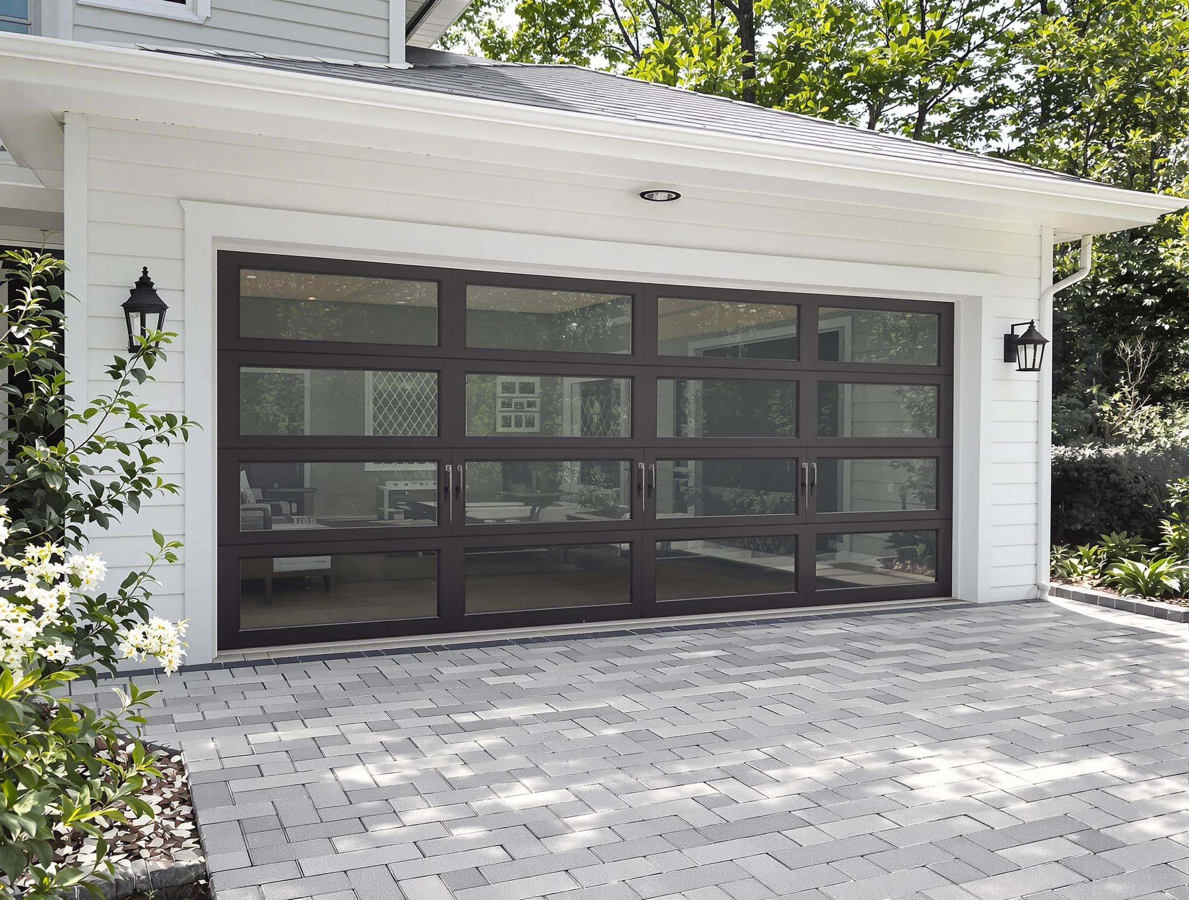 Derby Garage Door Repair design specialist presenting custom garage door options to Derby homeowner