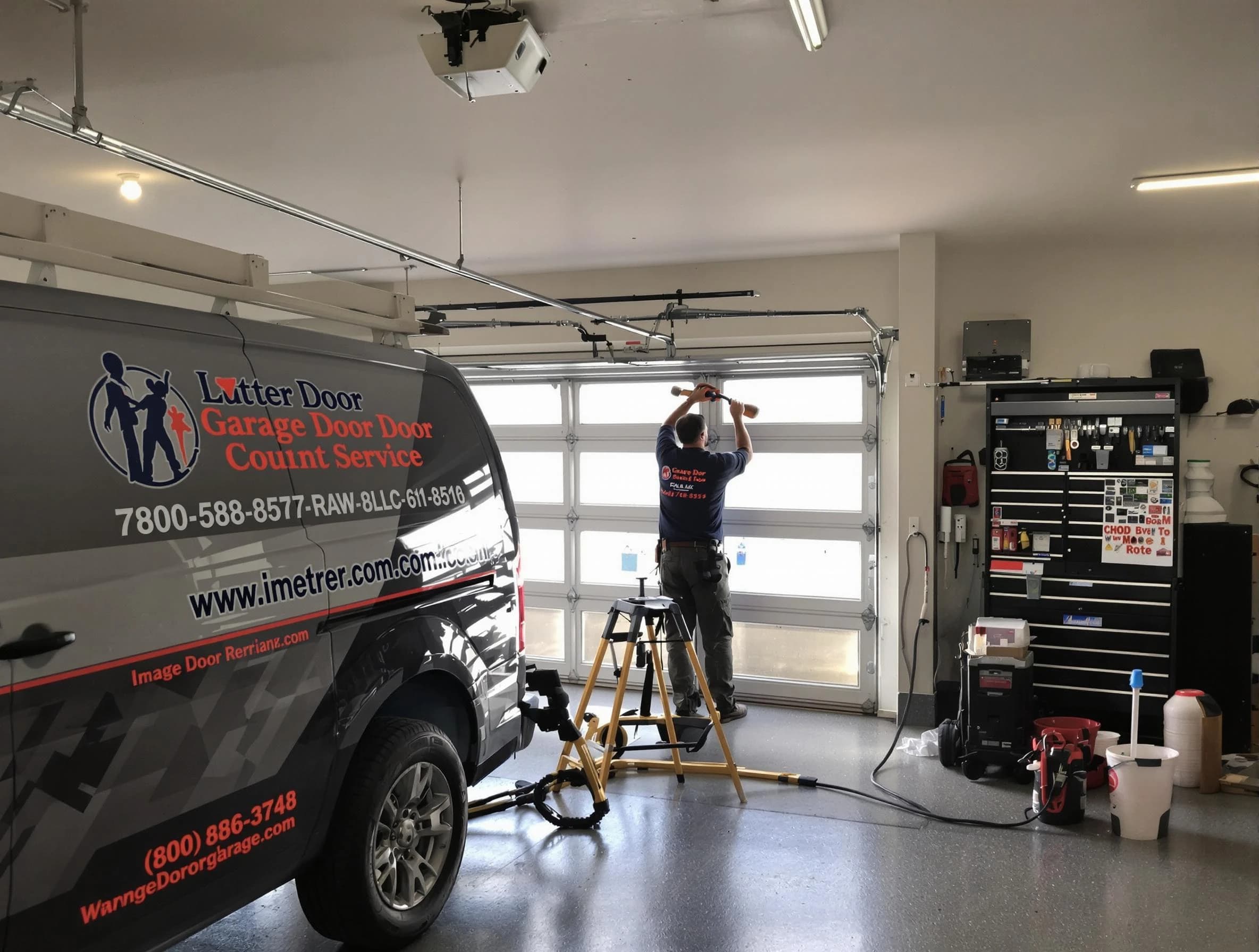 Derby Garage Door Repair rapid response team performing same-day repair in Derby