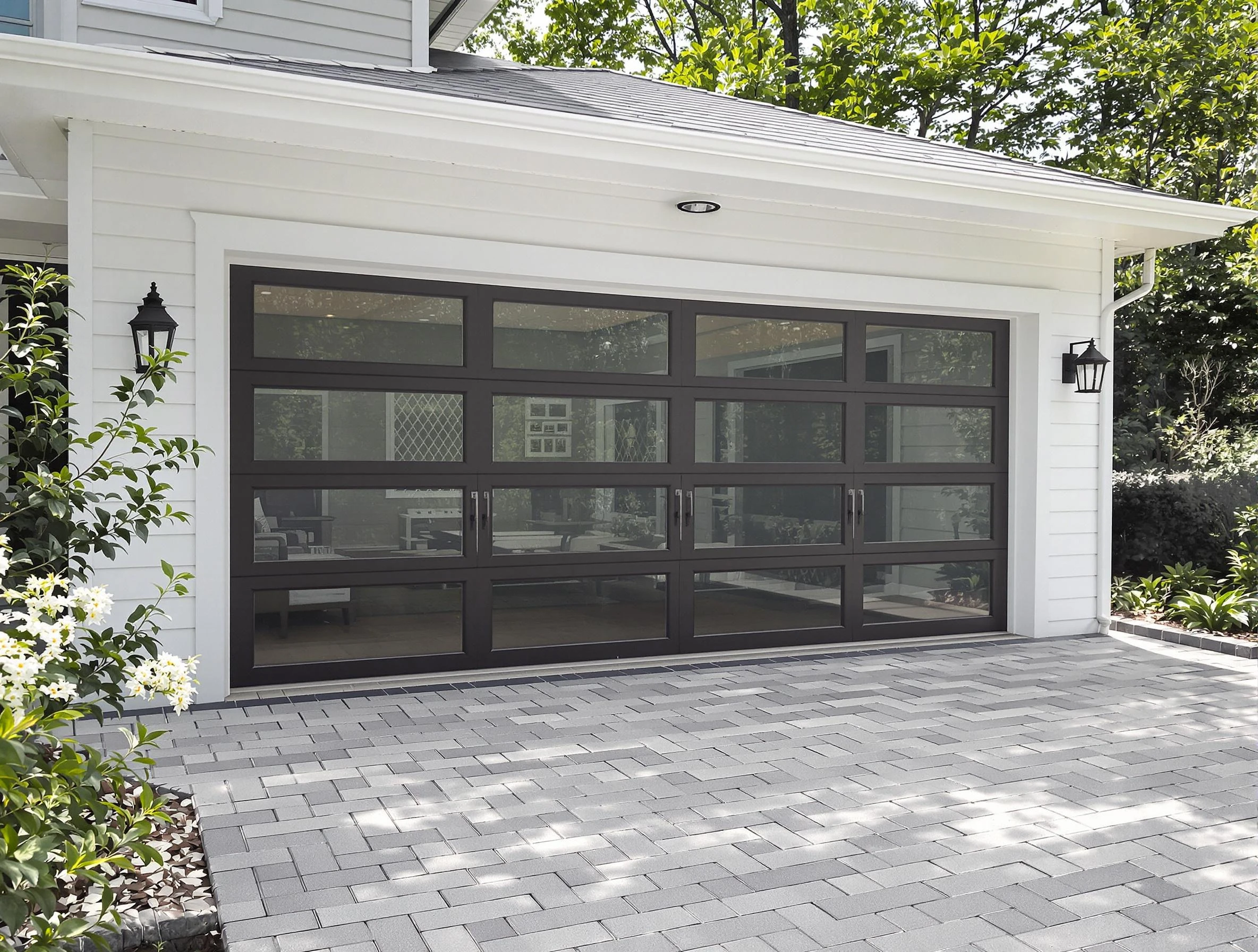 Derby Garage Door Repair design specialist presenting custom garage door options to Derby homeowner