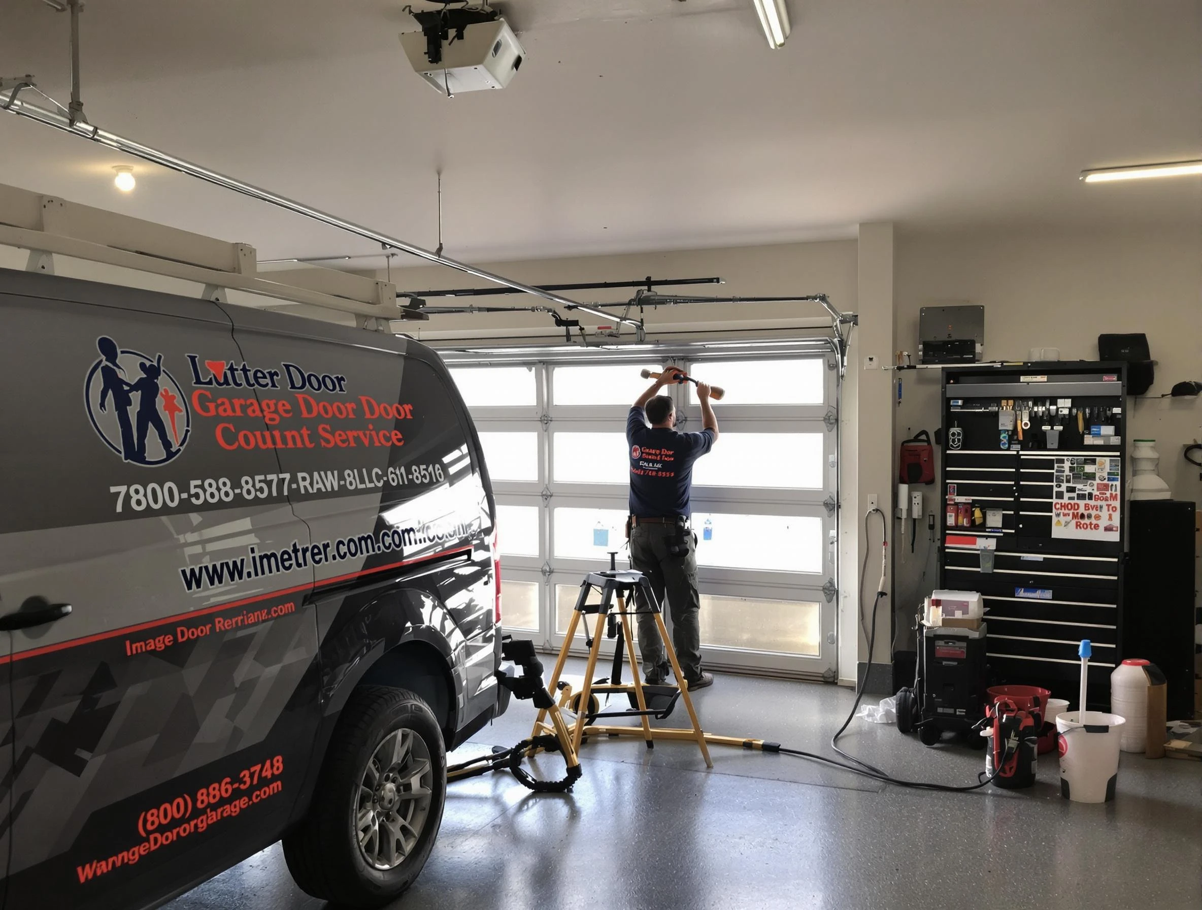 Derby Garage Door Repair rapid response team performing same-day repair in Derby
