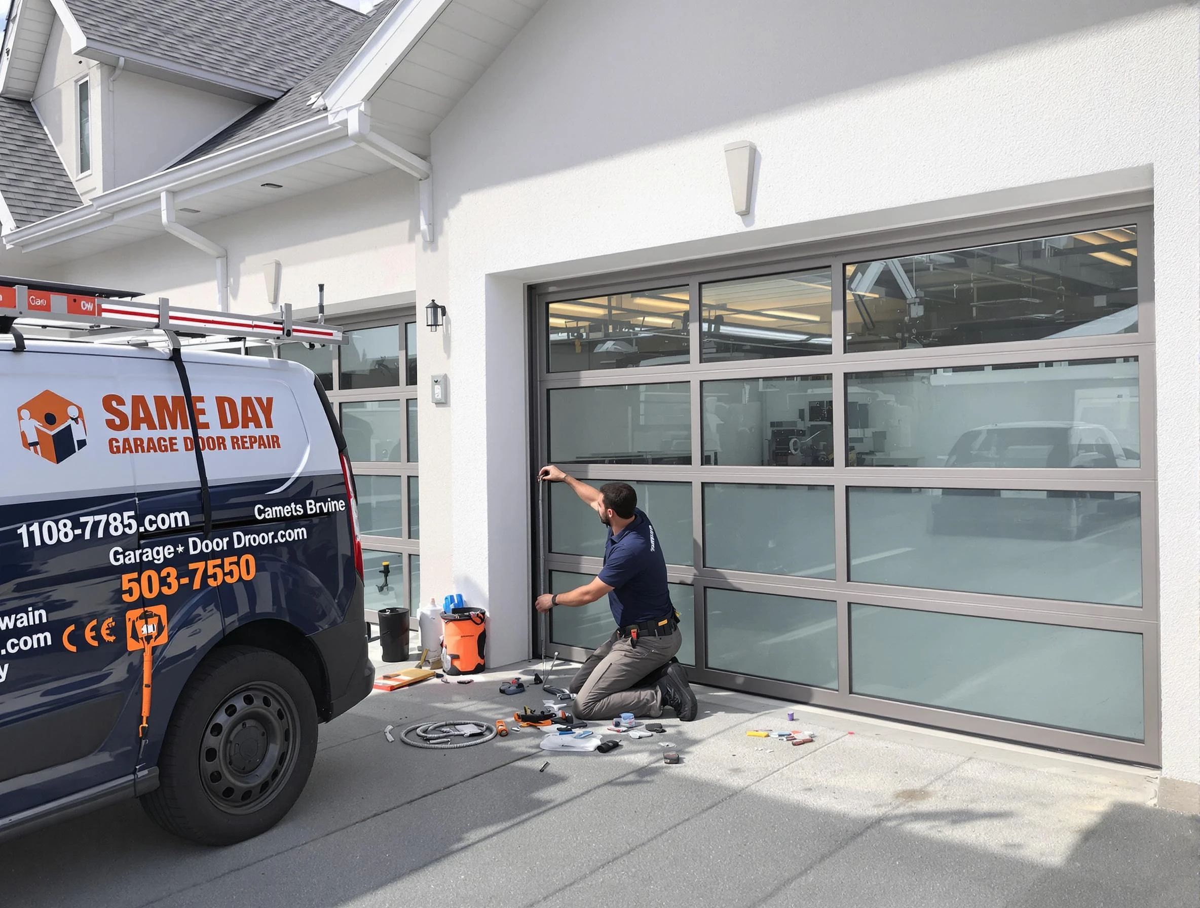 Same-day garage door repair service by Derby Garage Door Repair in Derby